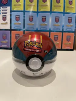 Pokemon Pokeball Poke Lure Ball Tin C23 Sealed Inc Pokemon Booster Packs & Coin - Image 1