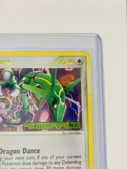 Reserved Pokemon Rayquaza 9/106 Reverse Holo EX Stamped Emerald 2005 English - Image 4