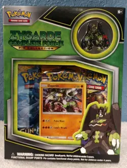 Pokemon TCG - S&M Zygarde Complete Forme Pin Collection Box - 3 Booster Packs - Image 1