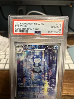 Poliwhirl 176/165 Scarlet & Violet Holo Pokemon TCG Illustration Rare PSA 10 - Image 2