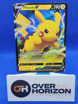 PIKACHU V - ULTRA RARE - BLACK STAR PROMO - SWSH061 SHINING FATES - POKEMON - Image 1
