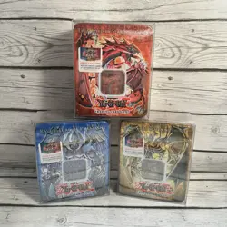 Yu-Gi-Oh! GX Sealed 2006 Collectible Tin Lot of 3 - Raviel, Uria & Hamon Lords - - Image 1