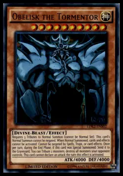 Obelisk the Tormentor LDK2-ENS02 Limited Edition Ultra Rare YuGiOh - Image 1
