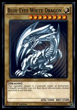 Blue-Eyes White Dragon (Version 2) LDK2-ENK01 1st Edition YuGiOh - Image 1