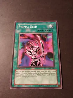 Yu-Gi-Oh! Primal Seed 1st Edition Common Spell Card IOC-042 LP - Image 1