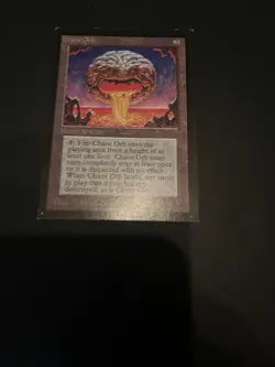 Chaos Orb Collector’s Edition Magic the Gathering Rare Card, Excellent condition - Image 1