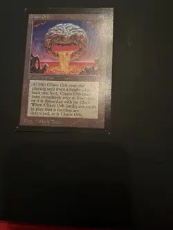 Chaos Orb Collector’s Edition Magic the Gathering Rare Card, Excellent condition - Image 2