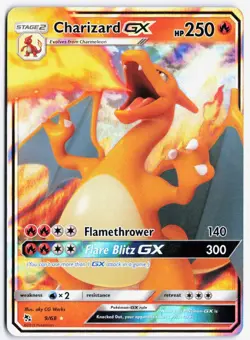 Charizard GX - Pokemon TCG Hidden Fates 9/68 Ultra Rare Holo Card NM - Image 1