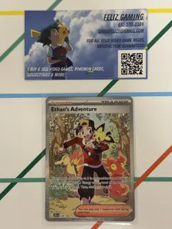 Pokemon Card - Ethan's Adventure 236/182 SIR - Destined Rivals - Mint Condition - Image 1
