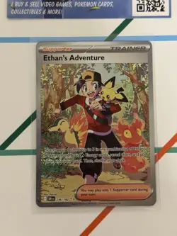 Pokemon Card - Ethan's Adventure 236/182 SIR - Destined Rivals - Mint Condition - Image 2