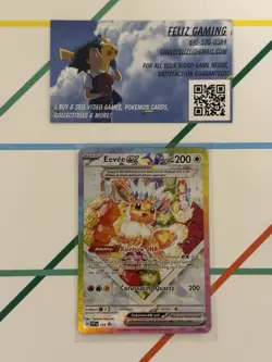 Pokemon TCG Prismatic Evolutions SPC Eevee EX Black Star Promo Card 174 - Image 1