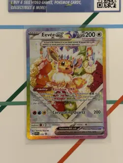 Pokemon TCG Prismatic Evolutions SPC Eevee EX Black Star Promo Card 174 - Image 2