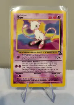 Mew No.8 WoTC Black Star Promo non Holo Pokemon Card - Image 1