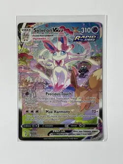Sylveon VMAX 212/203 Evolving Skies Holo Rare Pokemon Card Alt Art 2021 - Image 1