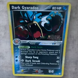 DARK GYARADOS Holo 36/109 EX Team Rocket Returns STAMPED Pokemon Card 2004 - Image 1