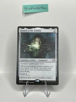 Sword of the Animist #413 Rare - MTG Commander Masters Card - NM - Image 1