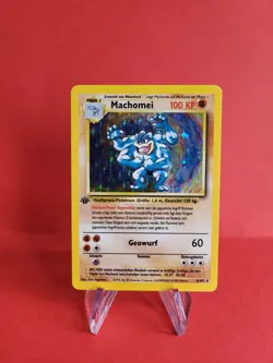 Pokemon Karte/card - Machomei Machamp 8/102 - Base Set 1. Edition Exc-Near Mint - Image 1