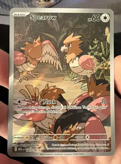 Spearow 151/132 Mega Evolutions Full Art Illustration Rare Pokemon Card mint - Image 1
