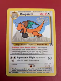 Pokemon Dragonite #5 Movie promo WB Stamp WoTC Rare Pokemon Card Great Condition - Image 1