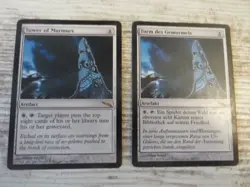 2x Tower of Murmurs - Mirrodin - NM/EX - 1x English 1x German - MTG - Image 1