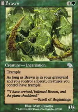 MTG - Brawn - Judgment - NM, English Magic FLAT RATE SHIP - Image 1