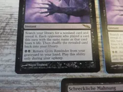 3x Grim Reminder - Mirrodin - NM/EX - 2x English 1x German - MTG - Image 2