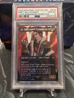 Emet-Selch, Unsundered (Borderless Surge Foil) MTG Final Fantasy #0539 PSA 10 - Image 1