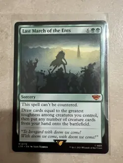 Last March of the Ents NM - Lord Of The Rings Magic The Gathering - Image 1