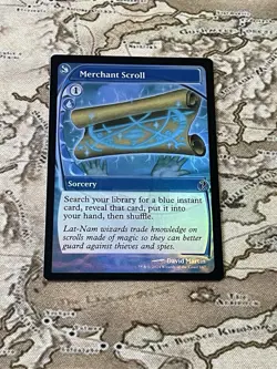 Merchant Scroll - Magic MTG Future Sight frame FOIL NM - Mystery Booster 2 - Image 1