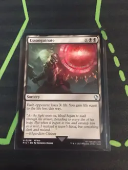 MTG Magic The Gathering Exsanguinate FIC Final Fantasy Black Sorcery Commander - Image 1