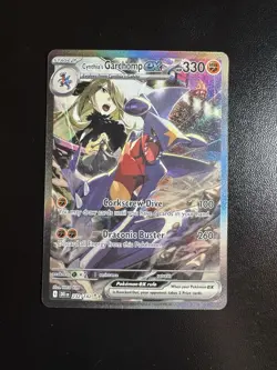 Pokemon TCG Cynthia's Garchomp EX Holo Card 232/182 Sv10: Destined Rivals - Image 1