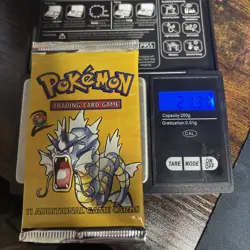 Pokemon TCG Gyarados Art Base Set 2 Booster Pack Heavy 21.32-21.35g - Box Fresh - Image 1