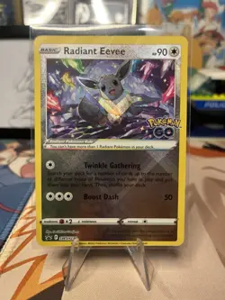 Pokemon Go TCG Black Star Promo Radiant Eevee SWSH230 Near Mint Condition - Image 1