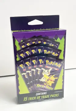 2025 Pokemon Trick or Trade Box With 15 Booster Packs - Image 2