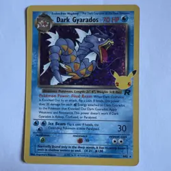 Pokemon TCG ~ Dark Gyarados Holo Rare [Celebrations: Classic Collection 8/82] NM - Image 1