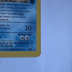Pokemon TCG ~ Dark Gyarados Holo Rare [Celebrations: Classic Collection 8/82] NM - Image 5