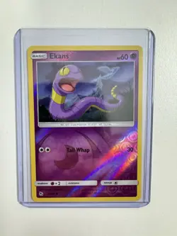 Pokemon TCG Ekans 26/68 Reverse Holo Hidden Fates - Image 1