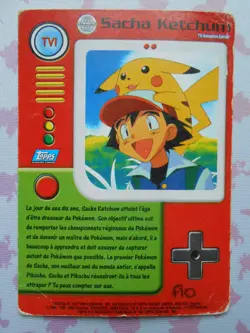 SACHA #TV1 - TOPPS TV ANIMATION EDITION - CARTE POKEMON - BON ETAT - Image 4