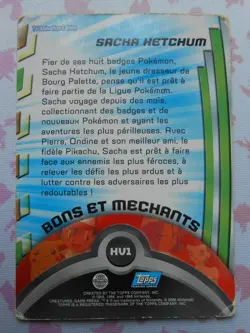 SACHA KETCHUM #HV1 - TOPPS TV ANIMATION EDITION 2000 - POKEMON - TRES BON ETAT - Image 4