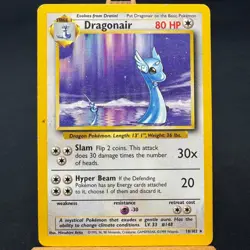 Dragonair - 18/102 - Base Set - Unlimited - Rare - Pokemon - WOTC - Damaged - Image 1