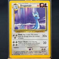 Dragonair - 18/102 - Base Set - Unlimited - Rare - Pokemon - WOTC - Damaged - Image 3