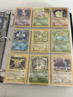 1999 Pokemon Base Set 102/102 Jungle 64/64 Fossill 62/62 COMPLETE + more binder - Image 3