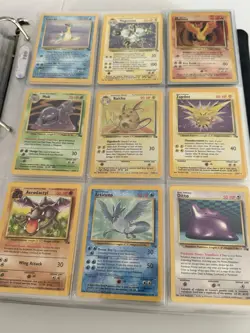 1999 Pokemon Base Set 102/102 Jungle 64/64 Fossill 62/62 COMPLETE + more binder - Image 5