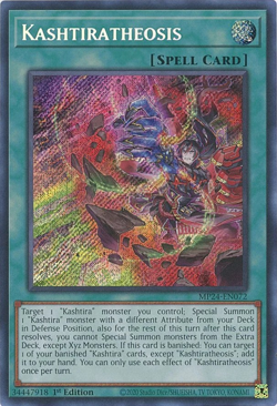 YUGIOH (MISPRINT) Kashtiratheosis MP24-EN072 Secret Rare - Image 1