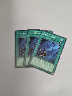YuGiOh! -3x Black Pendant RP01-EN052 Common Unlimited (Reprint)Near Mint Playset - Image 1