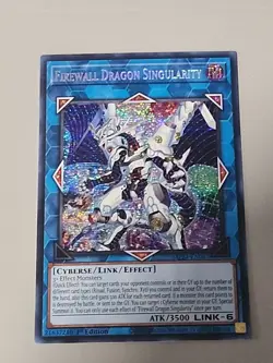 YUGIOH x1 MP24-EN FIREWALL DRAGON SINGULARITY - PRISMATIC SECRET RARE - Image 1