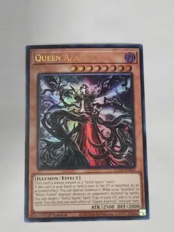 Yugioh Queen Azamina SUDA-EN009 Ultra Rare 1st Ed Near Mint - Image 1