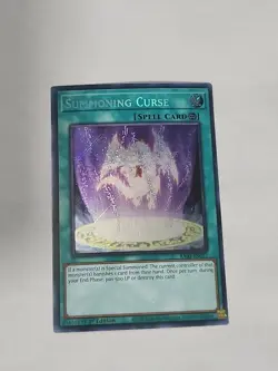 Summoning Curse 1st Edition Platinum Secret Rare RA03-EN057 Yu-Gi-Oh! - Image 1