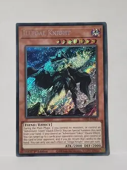 Yugioh Illegal Knight DIFO-EN023 Secret Rare 1st Ed NM - Image 1