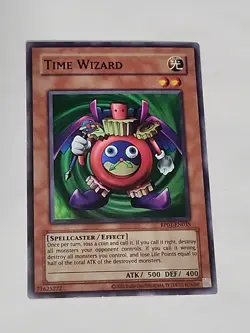Time Wizard RP01-EN035 Yu-Gi-Oh Retro Pack 1 2024 Super Rare - Image 1